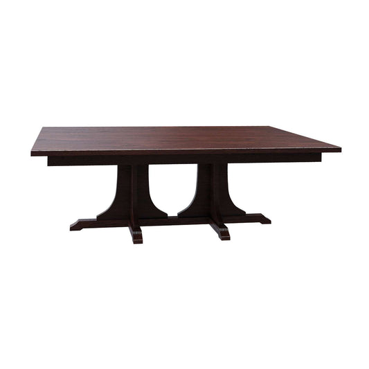 652 Mission Double Pedestal Table