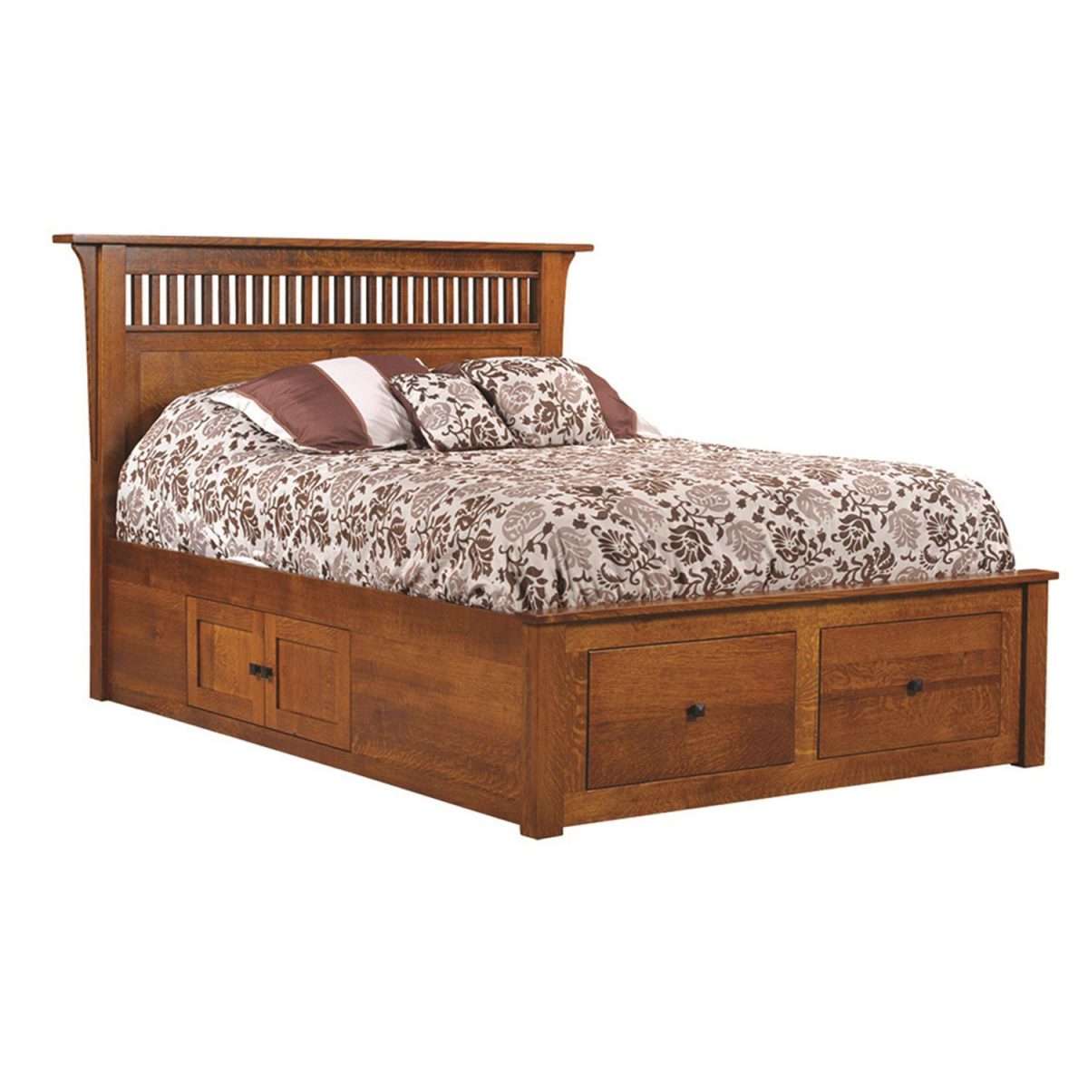 Empire Mission Bed w/ Drawer Unit
