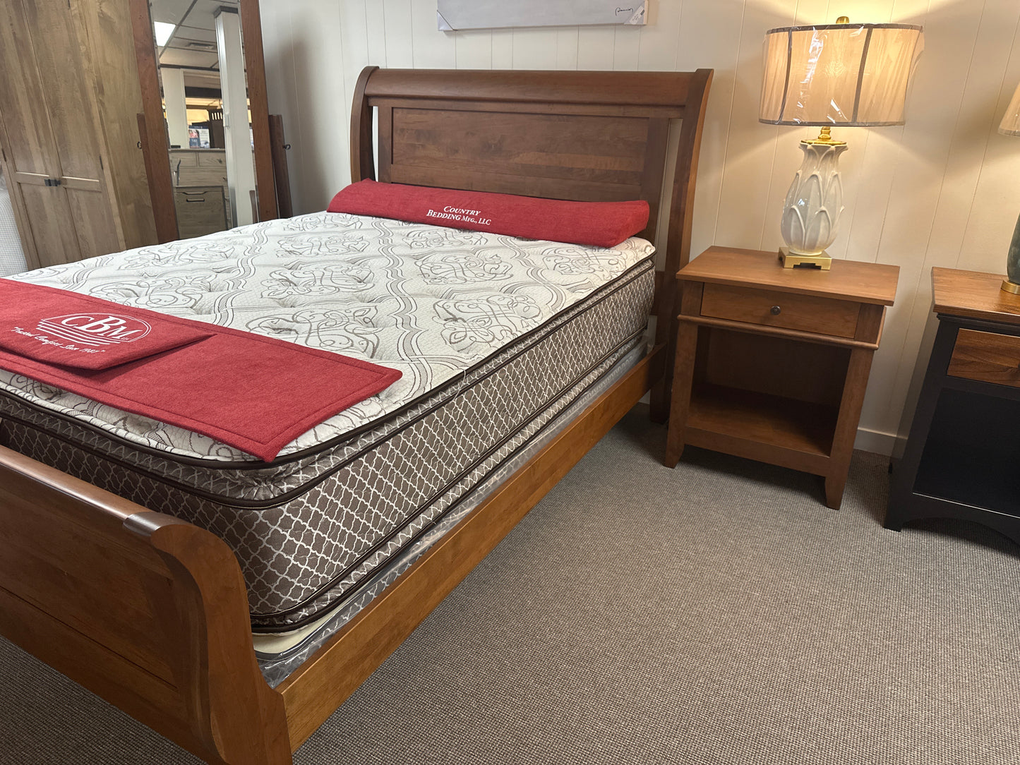 Tucson 2pc Bedroom Set(mattress sold separately). Includes: Queen bed and nightstand.