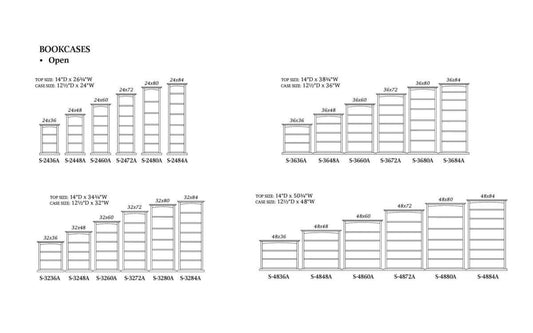 Salem Open Bookcase A