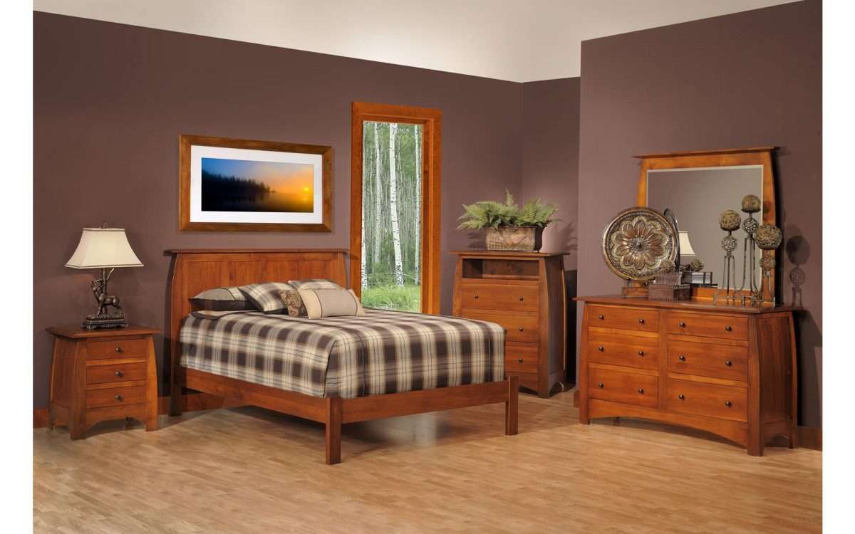 Bordeaux Panel Bed Collection with Low Footboard