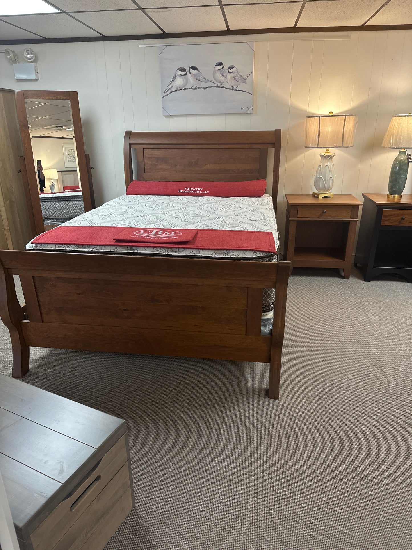 Tucson 2pc Bedroom Set(mattress sold separately). Includes: Queen bed and nightstand.