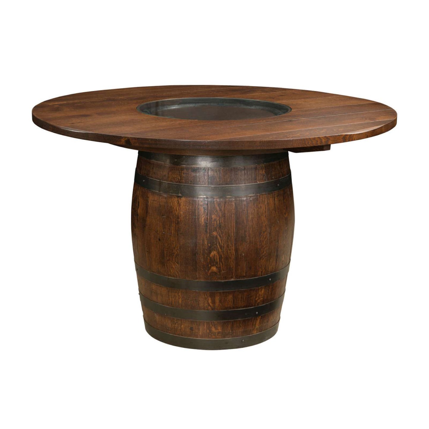 Deluxe Whiskey Barrel Pub Table
