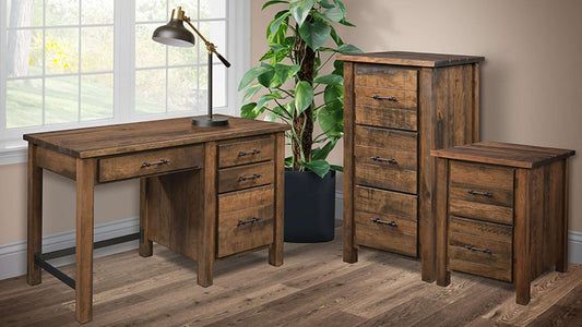 Farmhouse Single Pedestal Desk