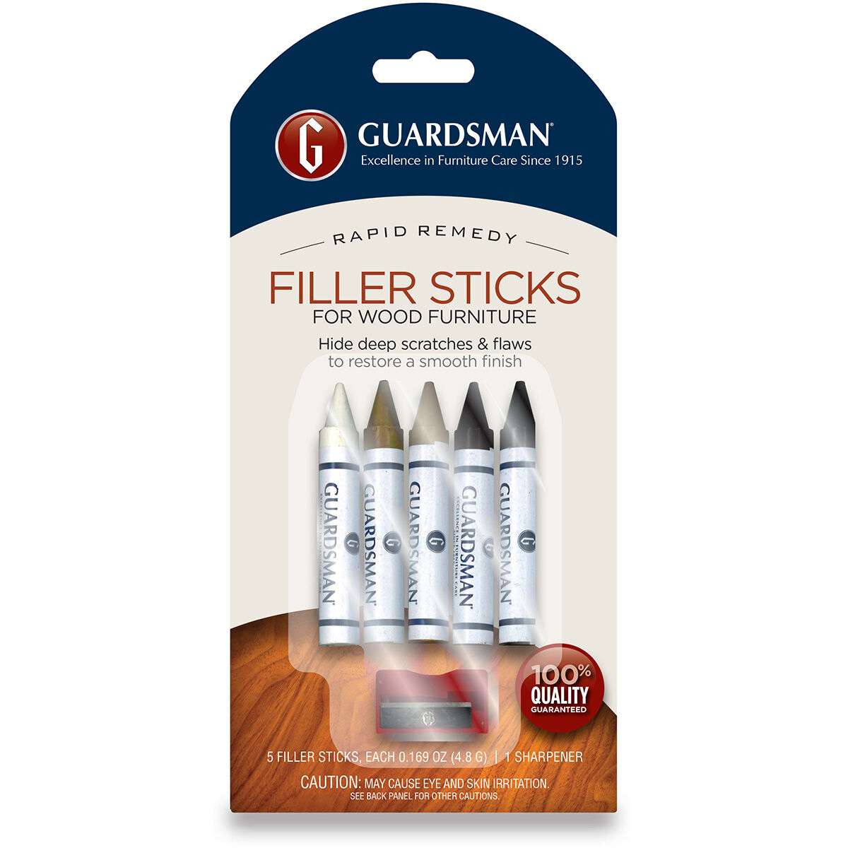 Wood Repair Filler Sticks, 5 count plus Sharpener