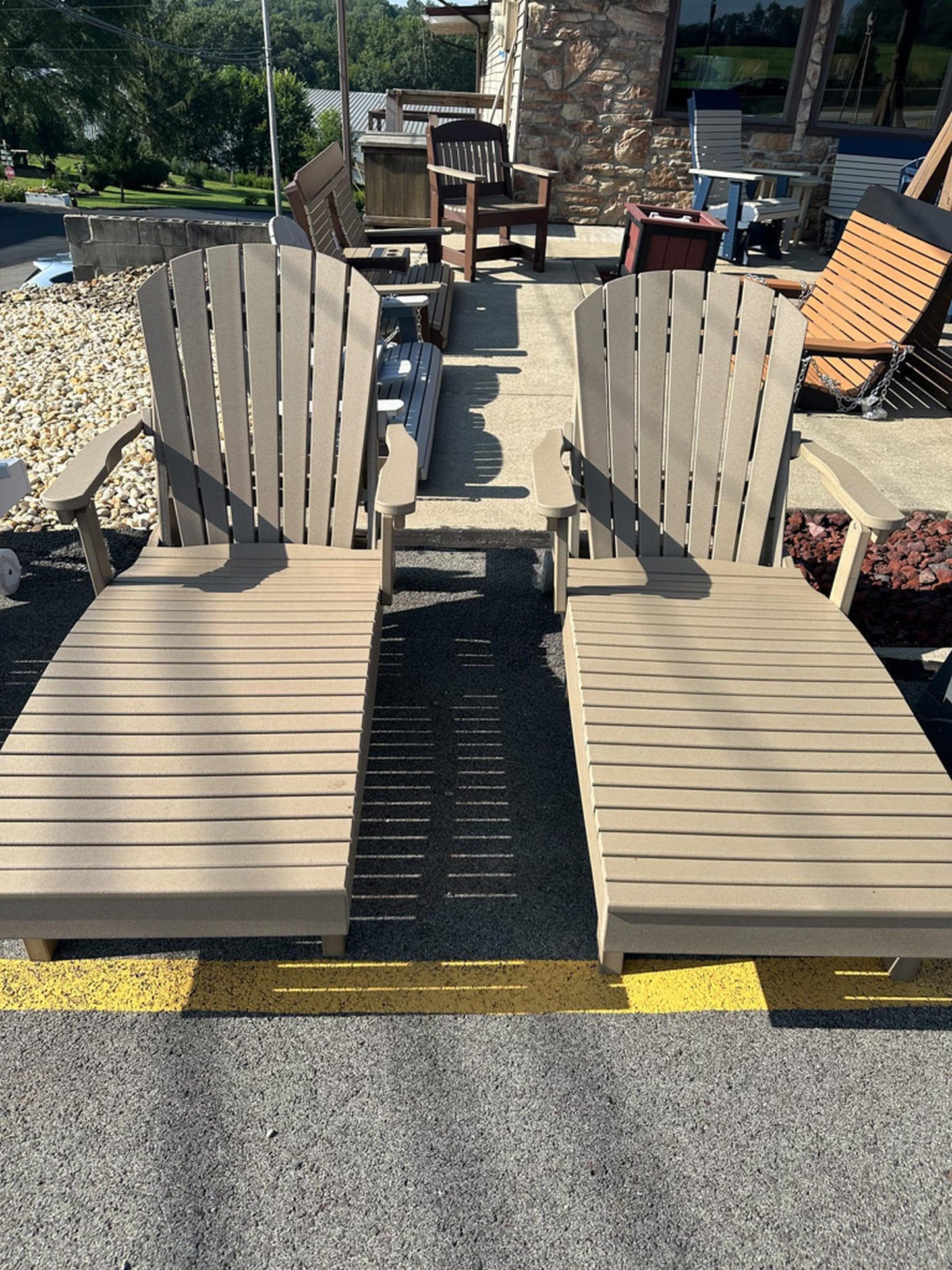 Weatherwood Adirondack Chaise Lounge Set – 2 Piece