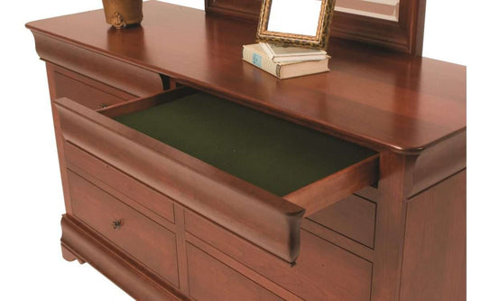 Louis Phillipe High Dresser & Mirror