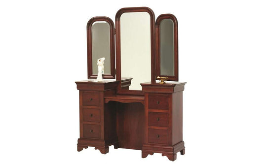 Louis Phillipe Vanity & Tri Mirror