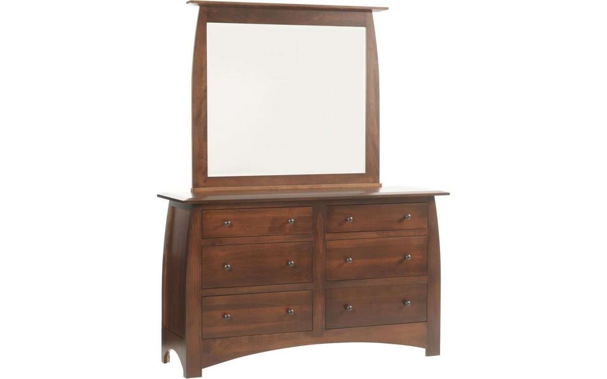 Bordeaux Low Dresser & Mirror