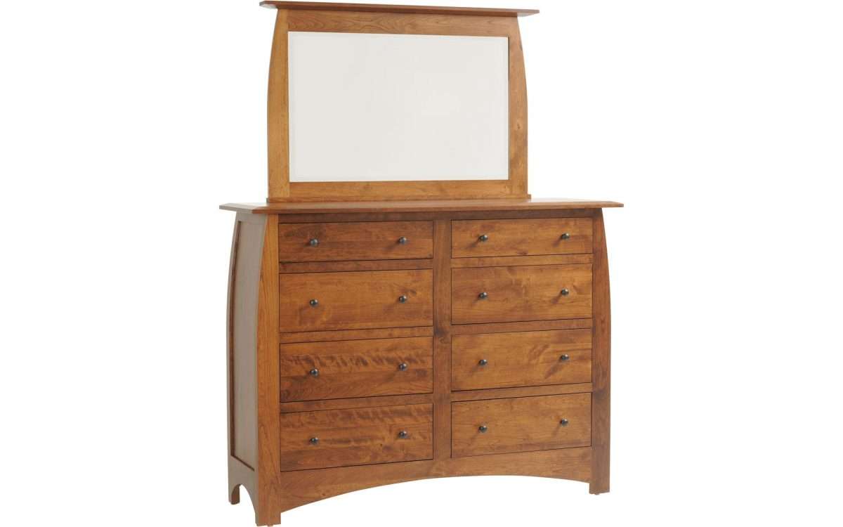 Bordeaux High Dresser & Mirror