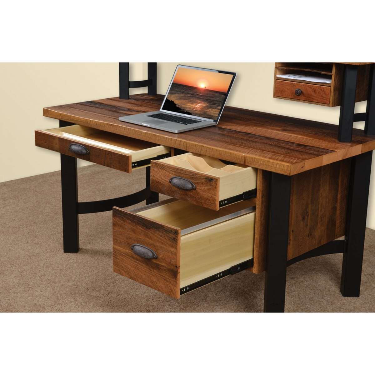 Millennium 50" Deluxe Desk with Live Edges