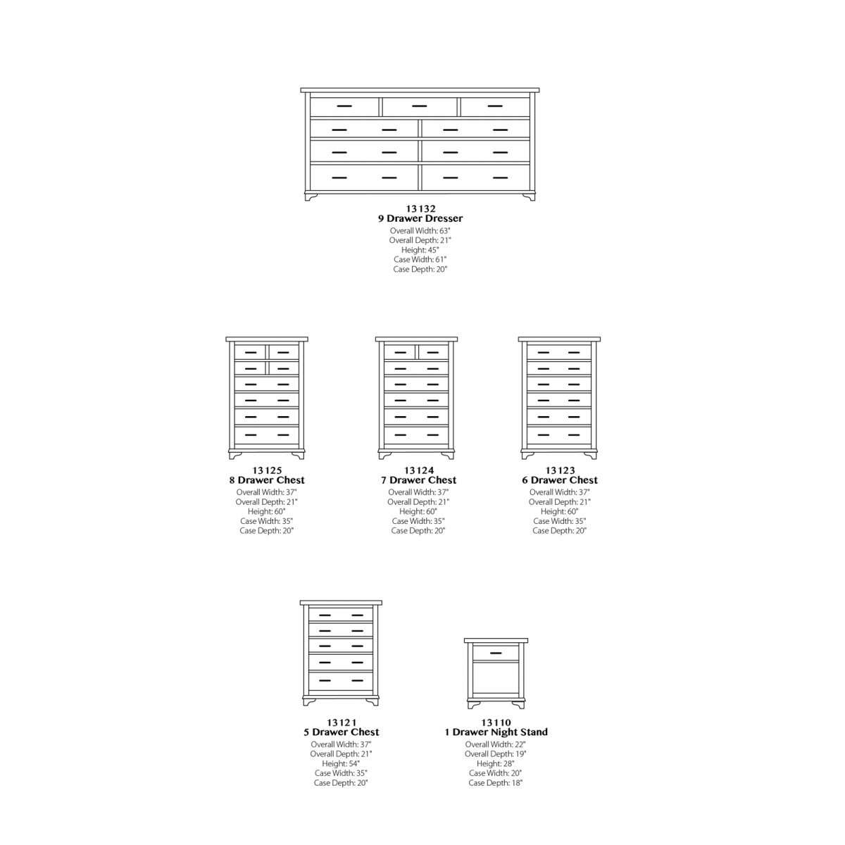 Choices Triple Panel Bedroom Collection