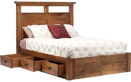 Redmond Wellington Panel Bed w/Drawers to Floor