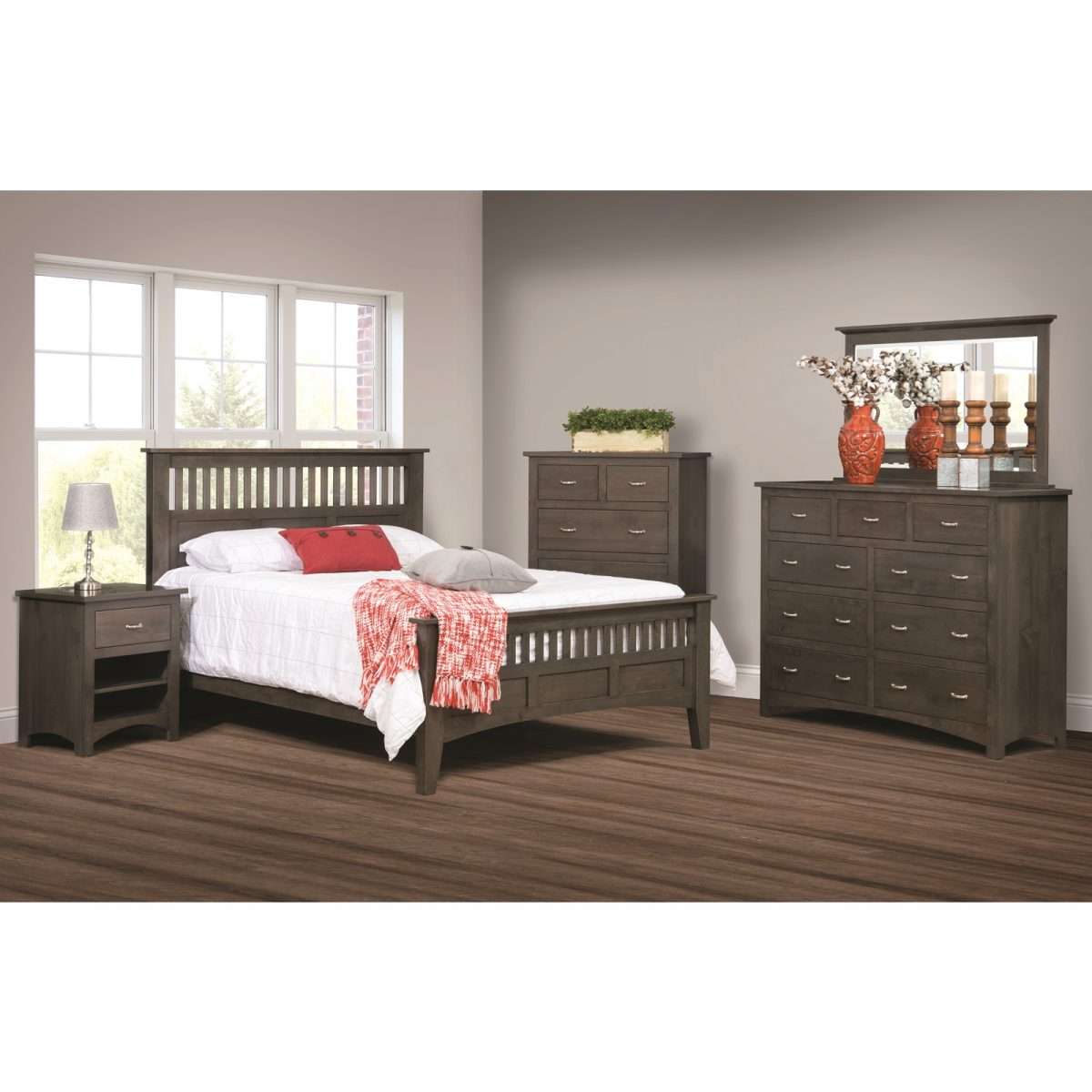 Siesta Mission High Dresser & Mirror