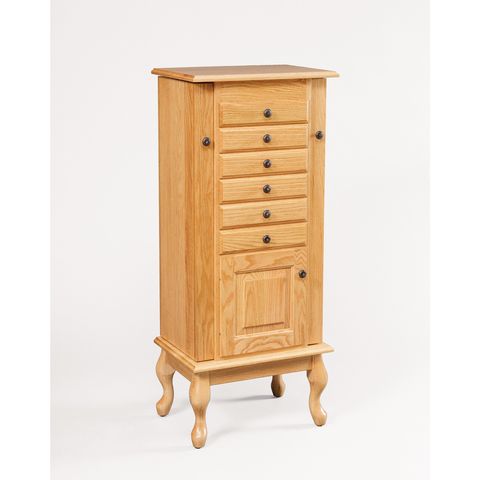 Winged Queen Anne Jewelry Armoire