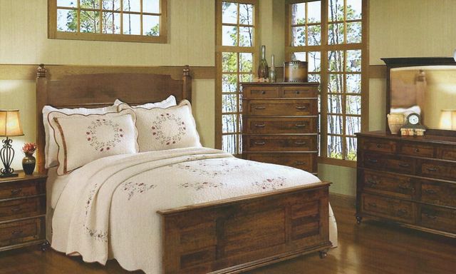 Plymouth Bun Feet Dresser & Mirror