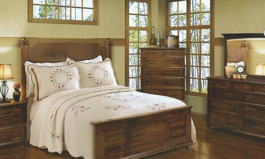 Plymouth Bun Feet Dresser & Mirror