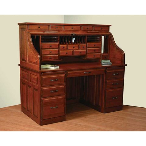 62" Deluxe Roll Top Desk