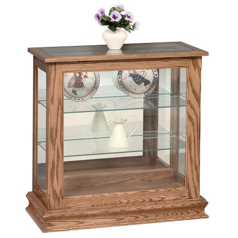 Console Picture Frame Curio w/Sliding Door