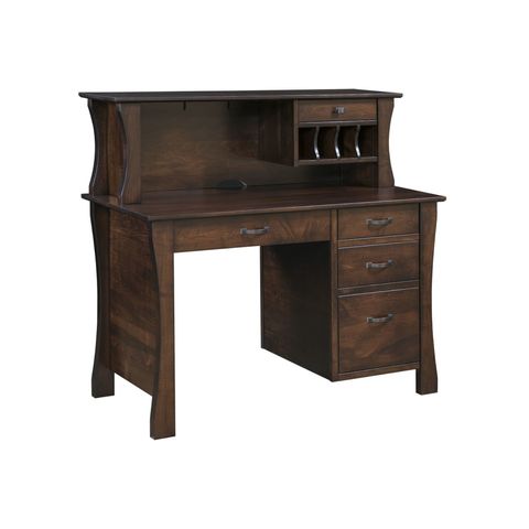 Kapernaum Single Pedestal Desk & Hutch