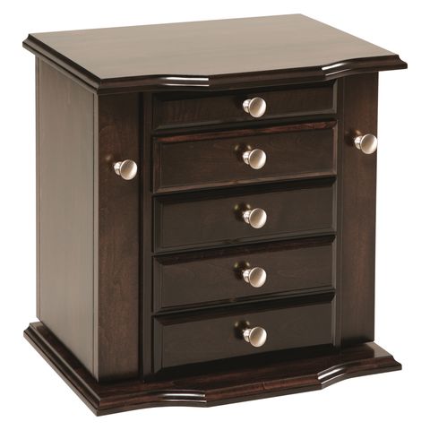 Queen Anne Dresser Top Jewelry Cabinet