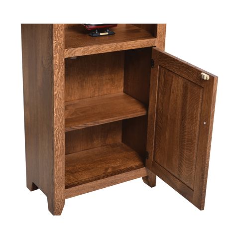 Modern Mission 24" Bookcase w/Doors