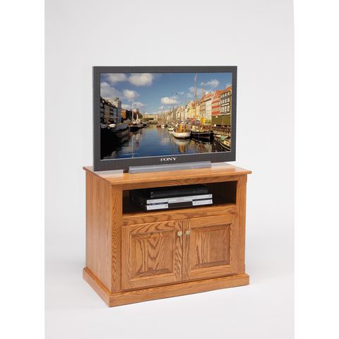 Traditional TV Stand w/Doors