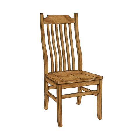 Mission 6-Slat Bar Chair
