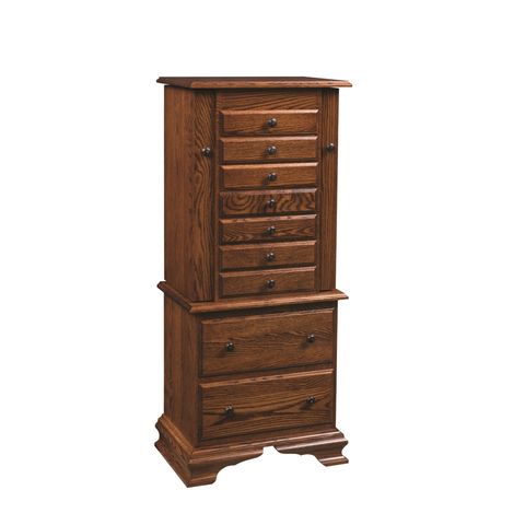 Deluxe Clockbase Jewelry Armoire