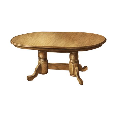 Adams Double Pedestal Table