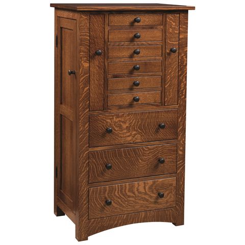 Bungalow Mission Jewelry Armoire