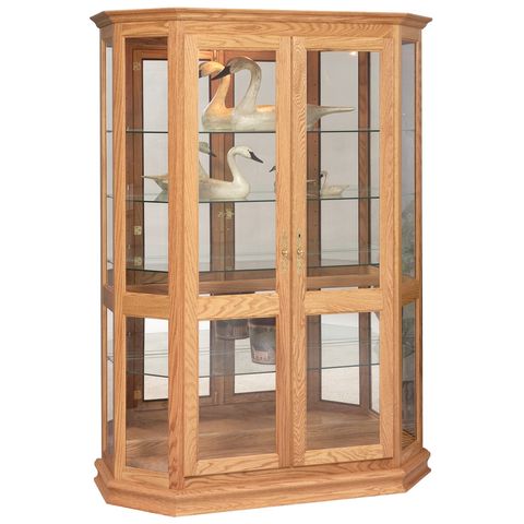 Angled Double Door Picture Frame Curio
