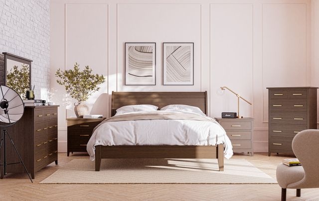 Lakeside Bed w/Storage Footboard
