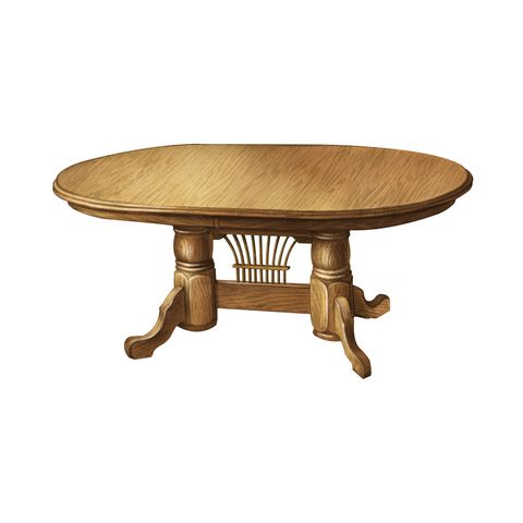 Adams Double Pedestal Table