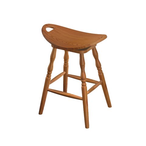 Stationary Saddle Bar Stool