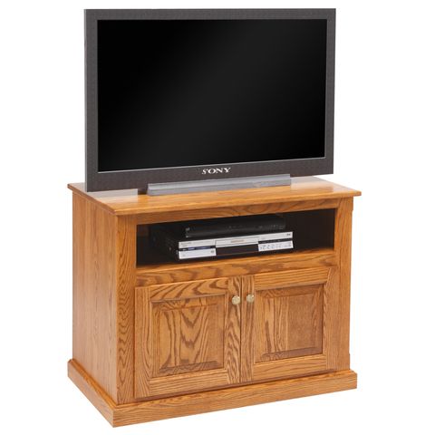 Traditional TV Stand w/Doors