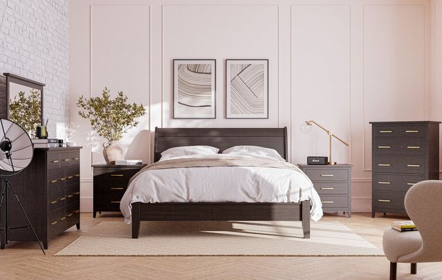 Lakeside Bed w/Storage Footboard