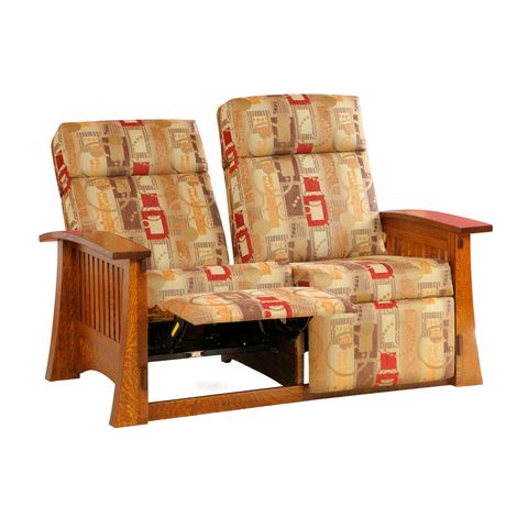 Craftsman Mission Wallhugger Loveseat Recliner