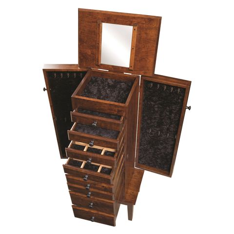 Winged Mill Shaker Jewelry Armoire