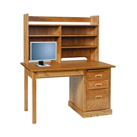 Traditional Regular Desk & Hutch