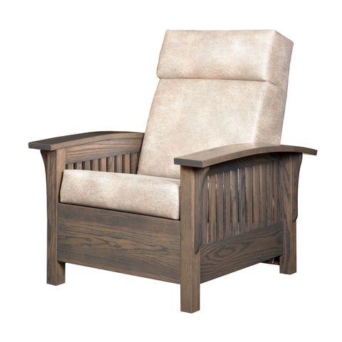 Mission Stationary Chair & Ottoman