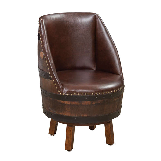 Upholstered Barrel Stool