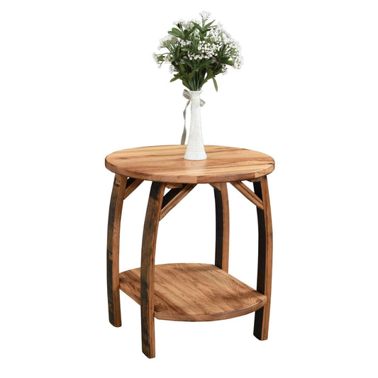 Burnt Hickory End Table