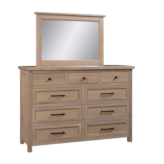 Chloe 9 Drawer Dresser & Mirror