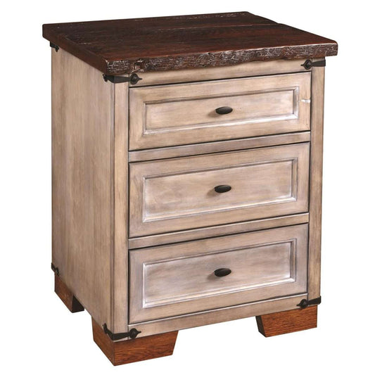 Farmhouse Heritage 3 Drawer Nightstand