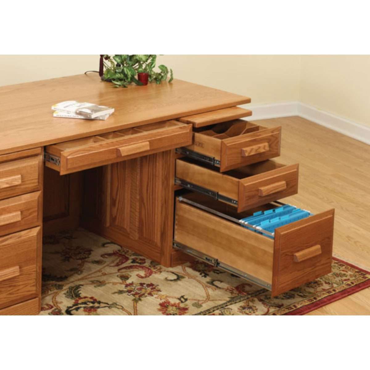 66" Traditional Executive Desk