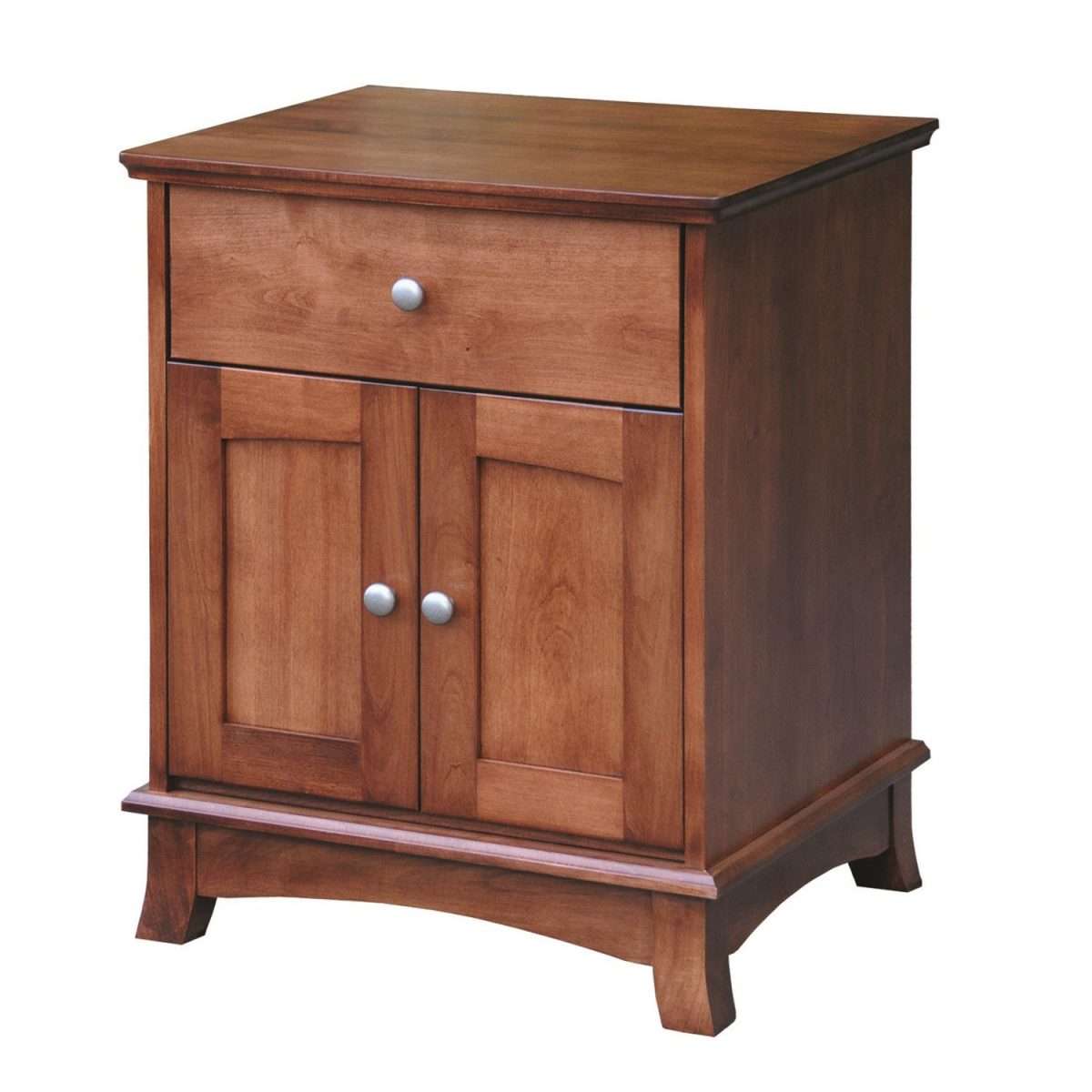 Crescent 1 Drawer/2 Door Nightstand