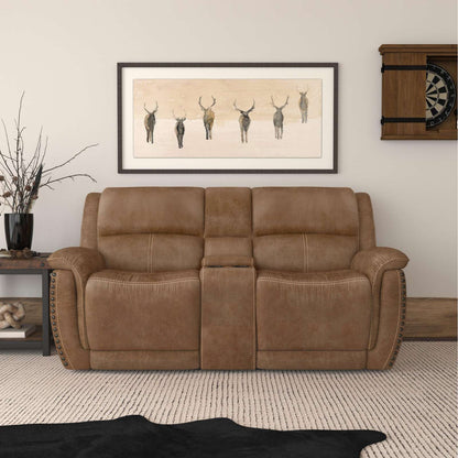 Beau Reclining Loveseat w/Console