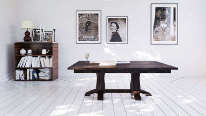 Beveled Shaker Double Pedestal Table
