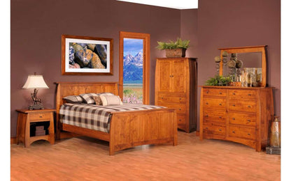 Bordeaux High Dresser &amp; Mirror